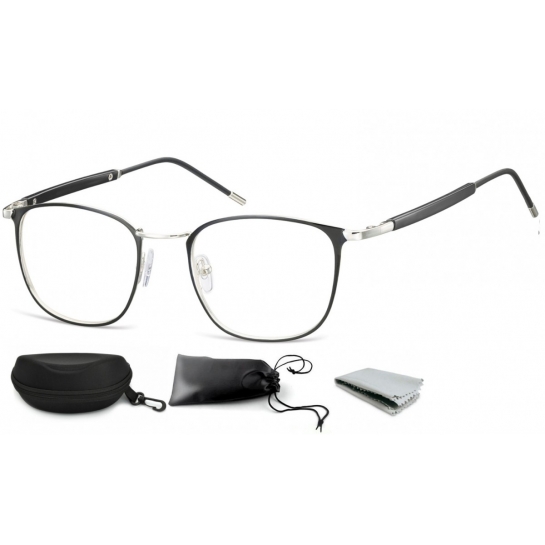 Okulary oprawki optyczne korekcyjne Montana 934 czarno-srebrne